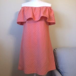3/$10 Crown & Ivy Dress Off Shoulder Coral Size XS Beautiful Spring & Summer D…